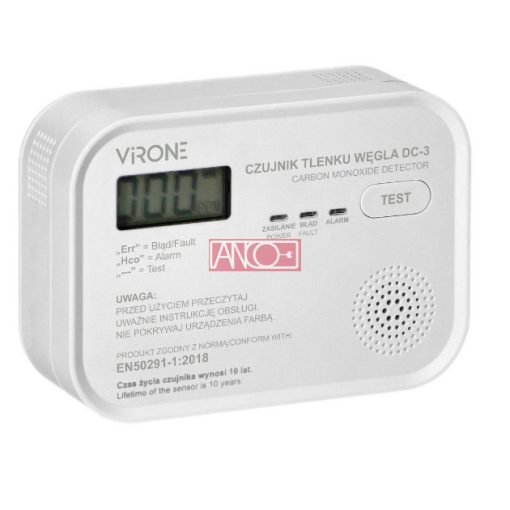 CO-detector with LCD  display