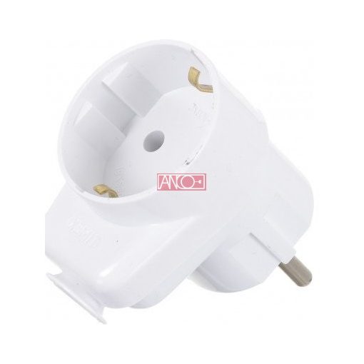 Plug with grounding socket