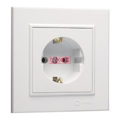 Karea grounding-socket, white