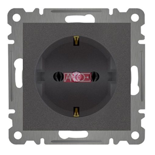 Karea grounding-socket, anthracite